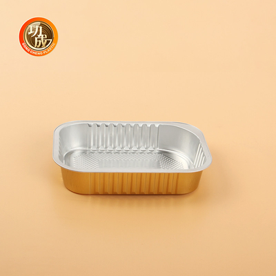 Customize Rectangular Round Food Package Packing Boxes Silver Gold Lid Foil Lid PP Lid