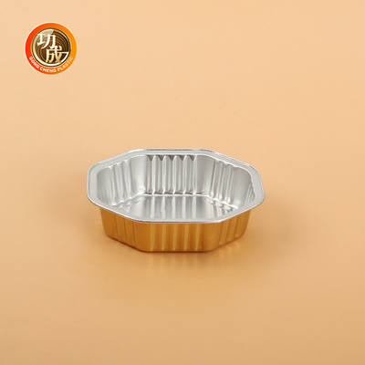 Customize Rectangular Round Food Package Packing Boxes Silver Gold Lid Foil Lid PP Lid