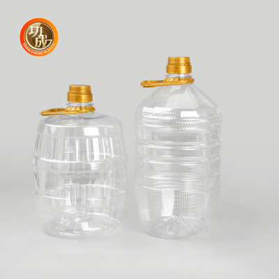 Food Grade Cylinder Plastic Condiment Bottles Screw On Lid For Seasonings / Condiments