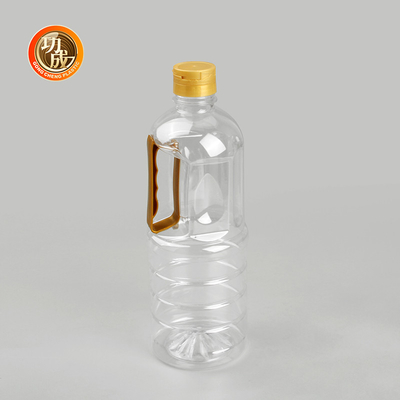 Screw On Lid Plastic Ecooking Oil Bottle Food Grade Seasonings Packaging Customized 1000ml-1800ml