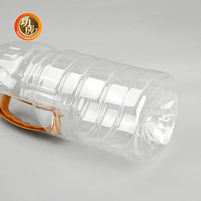 Clear Plastic Sauce Bottles Food Grade Cylinder Packaging 1000ml-1800ml Capacity
