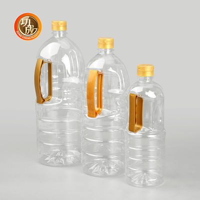 Parafusos en la tapa botella de aceite de cocina de plástico de calidad alimentaria condimentos embalaje personalizado 1000ml-1800ml