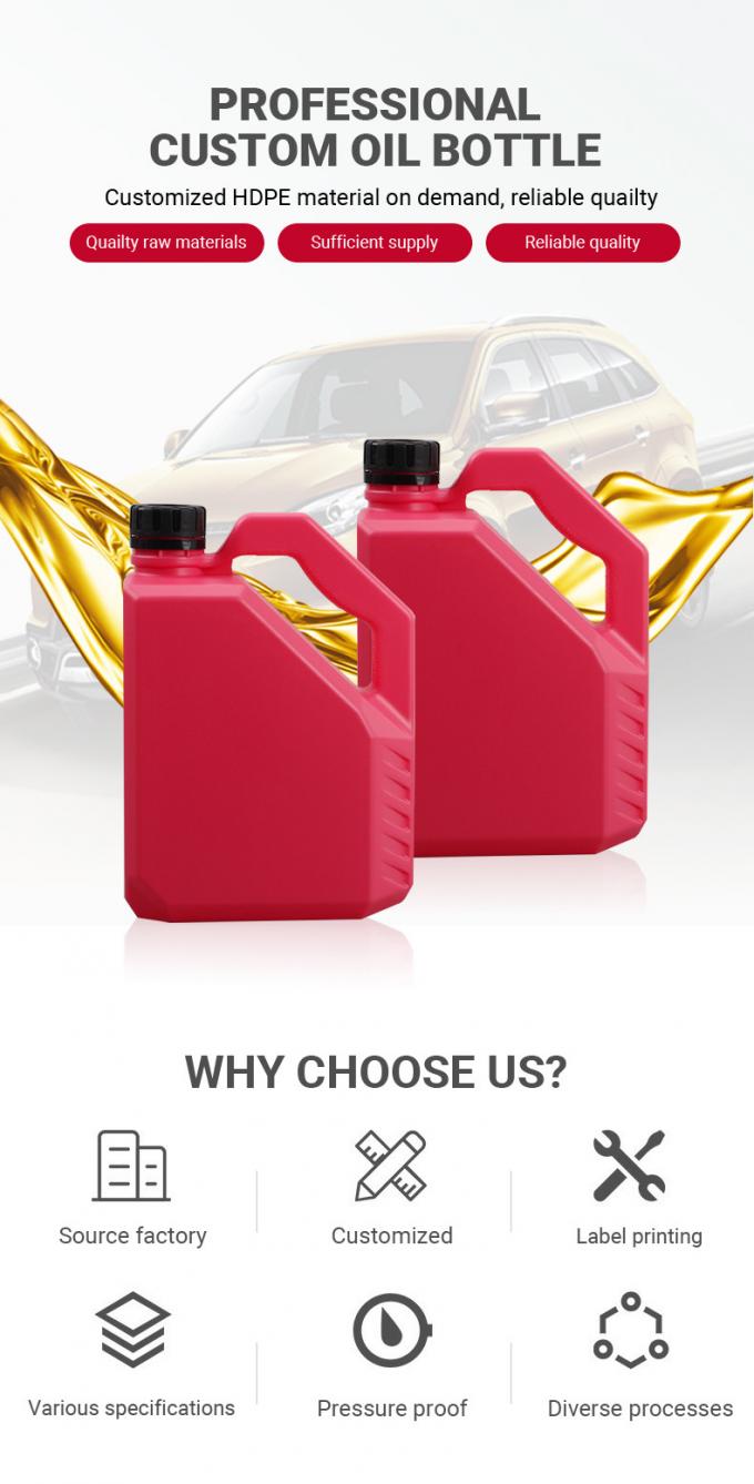1L Antifreeze Engine Oil Bottle Custom Logo Lubricating Oil Bottle